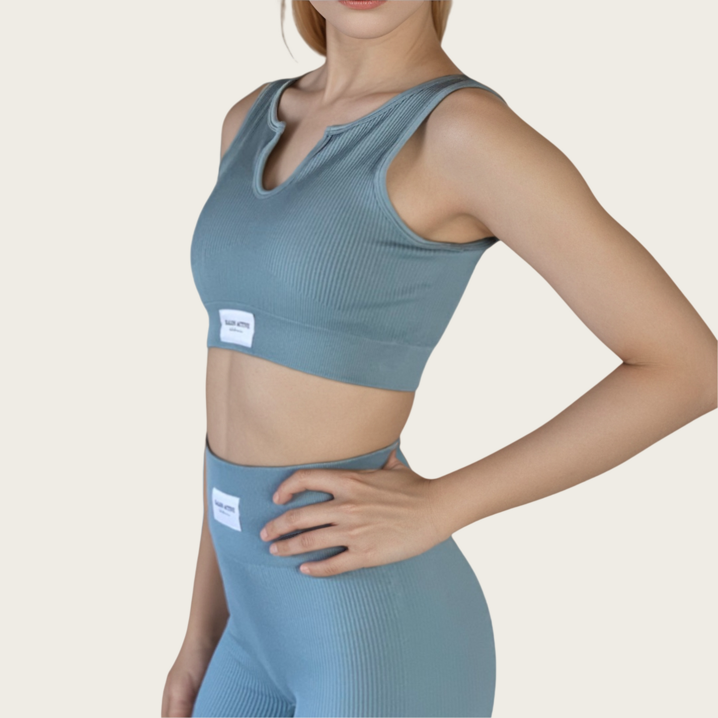 Ultimate Tiffany Ribbed Bra - Blue Dusk