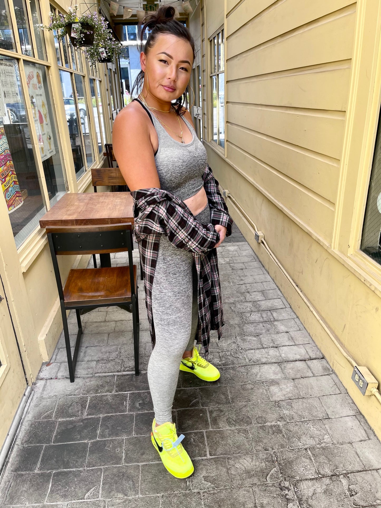 Halo Ombre Seamless Leggings - Black Marl