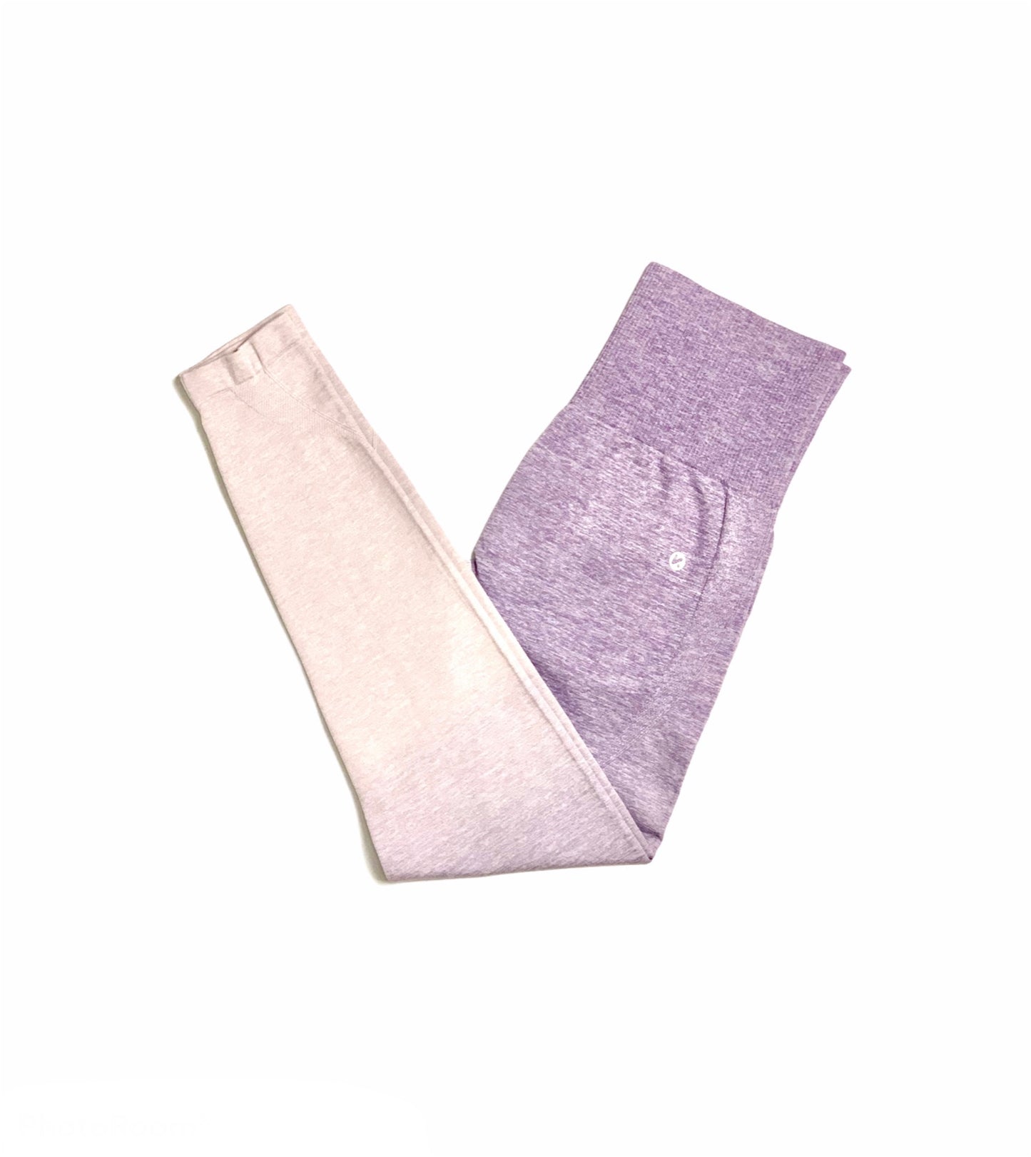 Halo Ombre Seamless Leggings - Lavender Purple