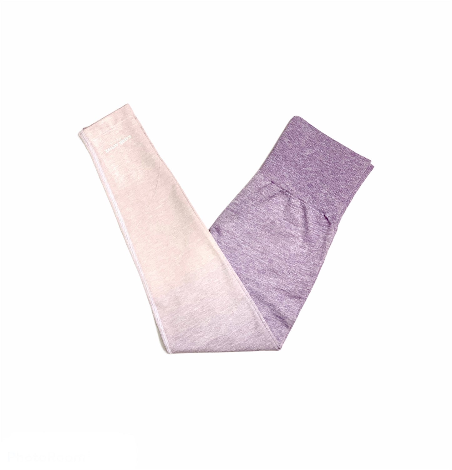Lavender purple ombre squat proof leggings