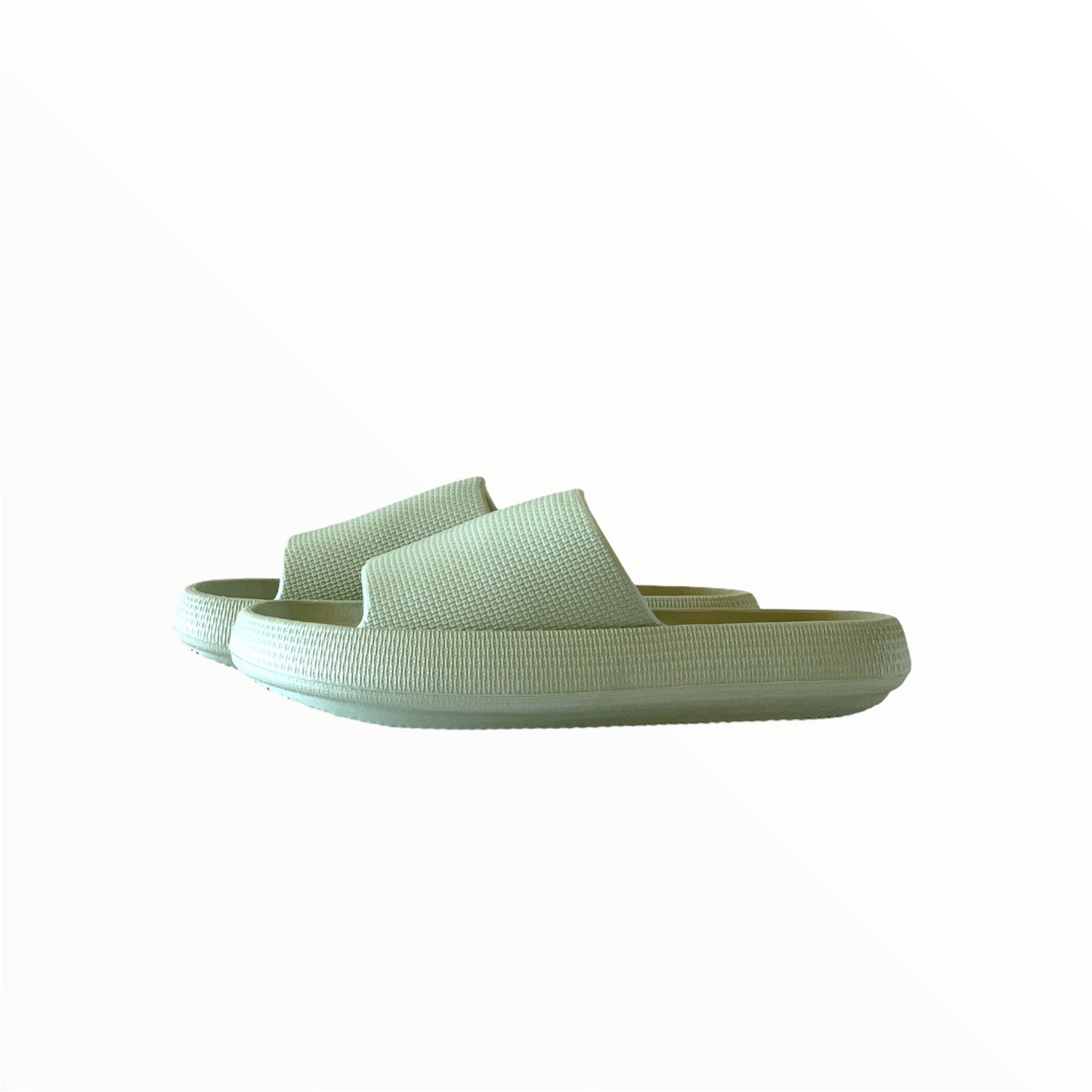 Anti-slip slippers, arch support sandals, washable and waterproof slippers, thick sole slippers, moss green avocado color.