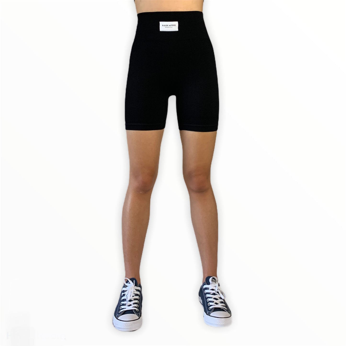 Ultimate Tiffany Ribbed Biker Shorts - Black