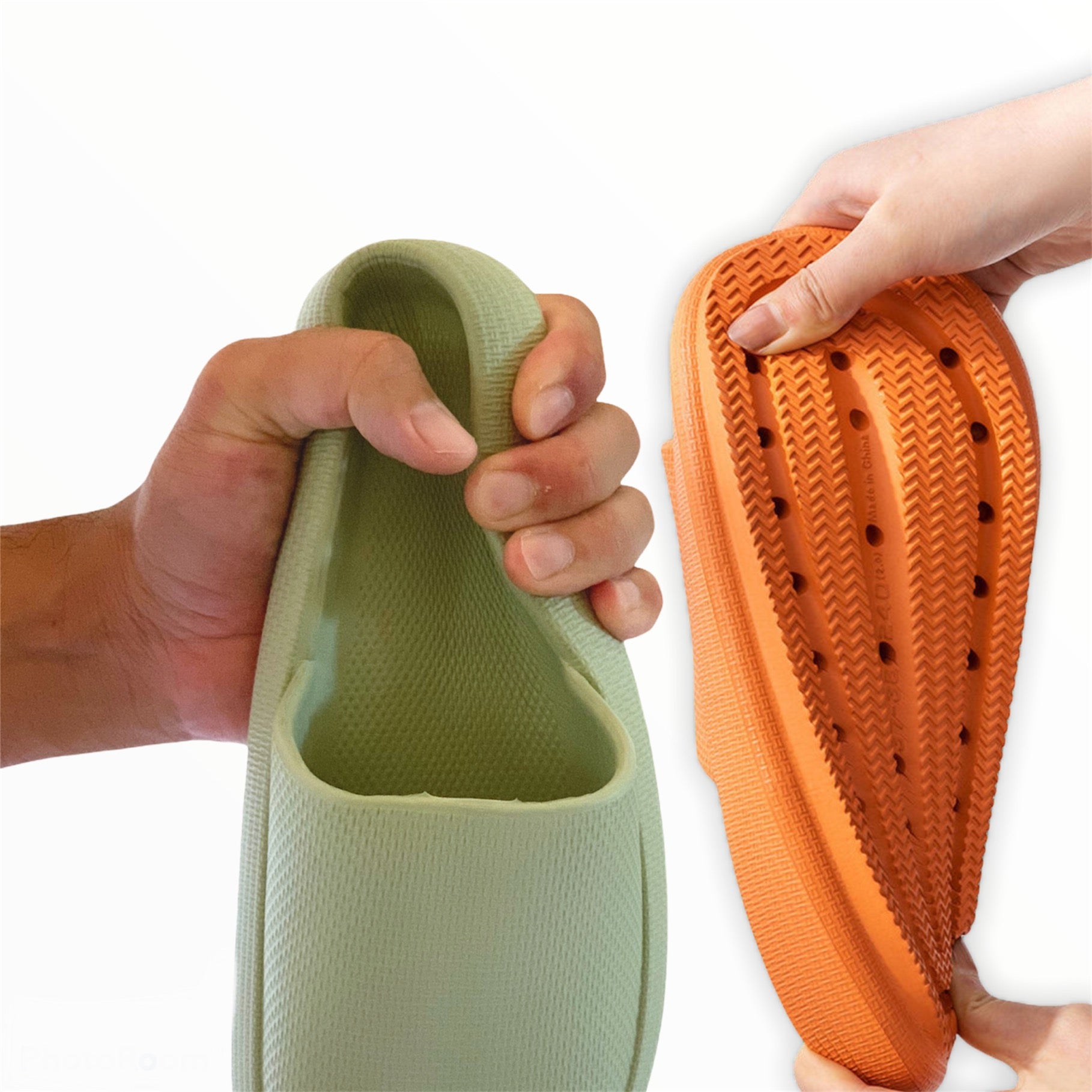 Anti-slip slippers, arch support sandals, washable and waterproof slippers, thick sole slippers.