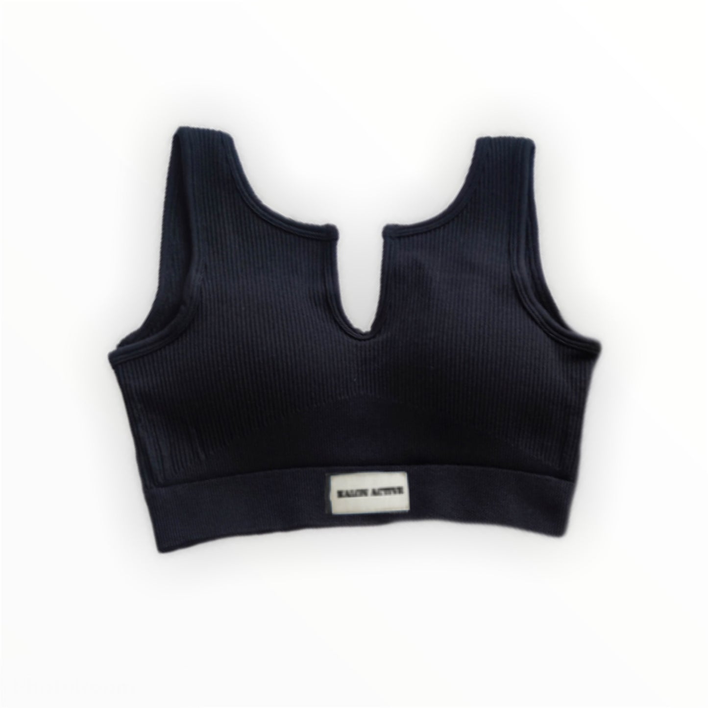 Ultimate Tiffany Ribbed Bra - Black