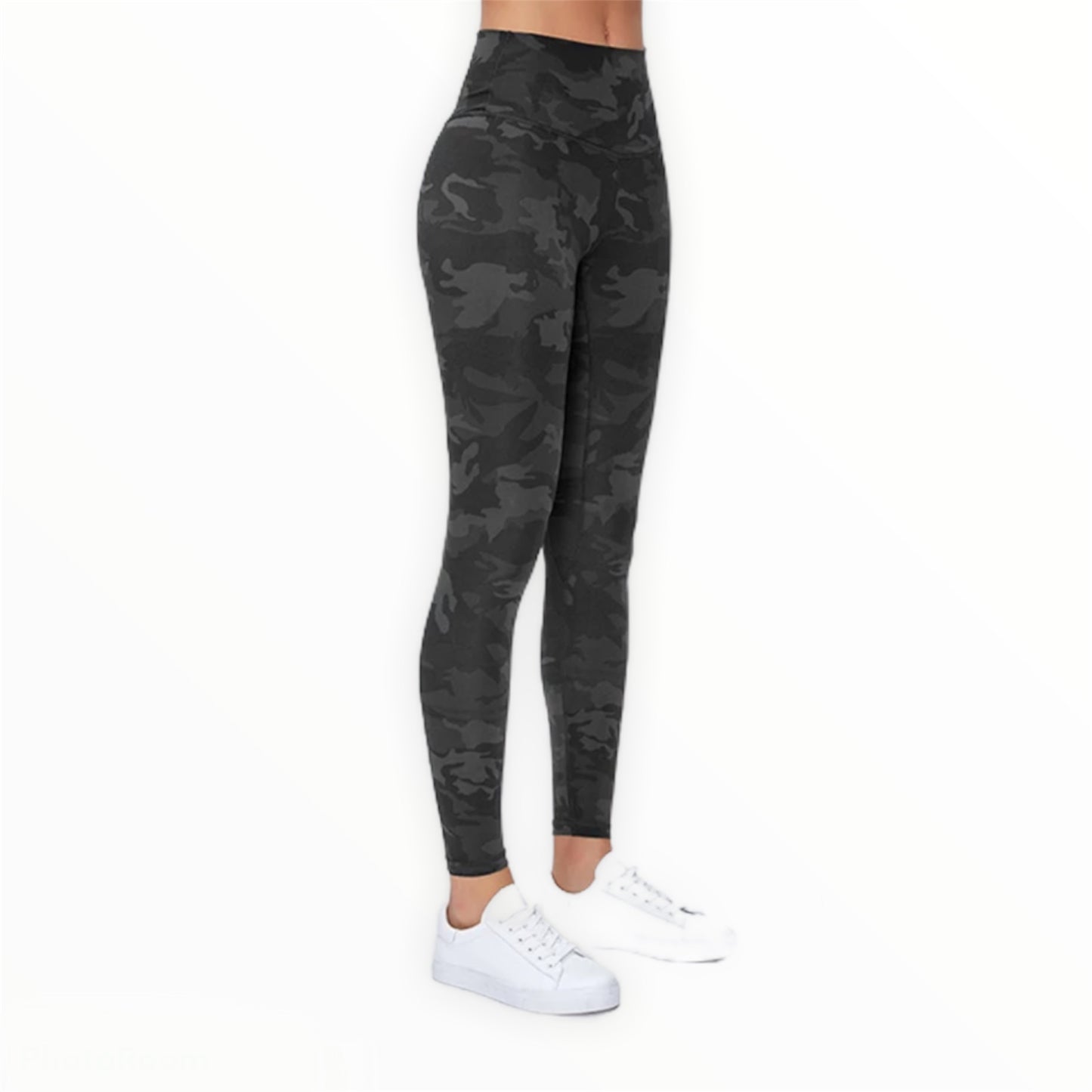 Aspire Leggings - Black Camouflage