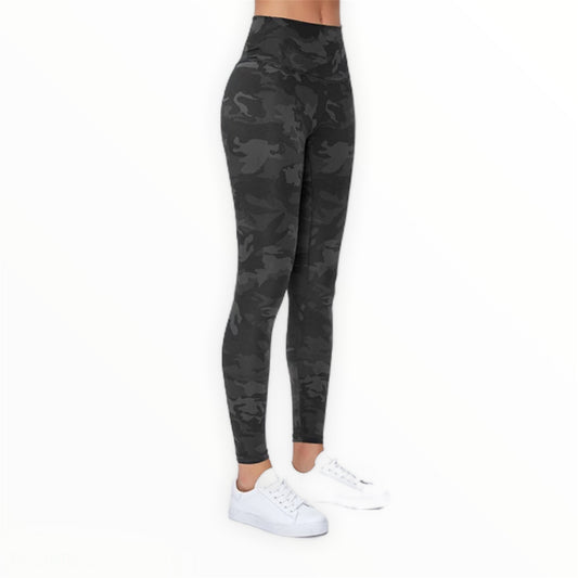 Aspire Leggings - Black Camouflage