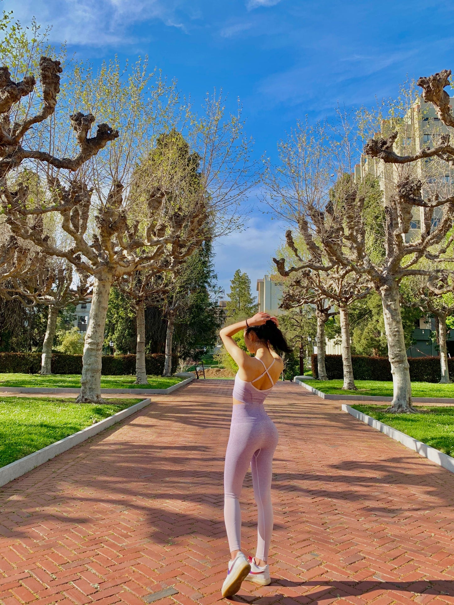 Halo Ombre Seamless Leggings - Lavender Purple