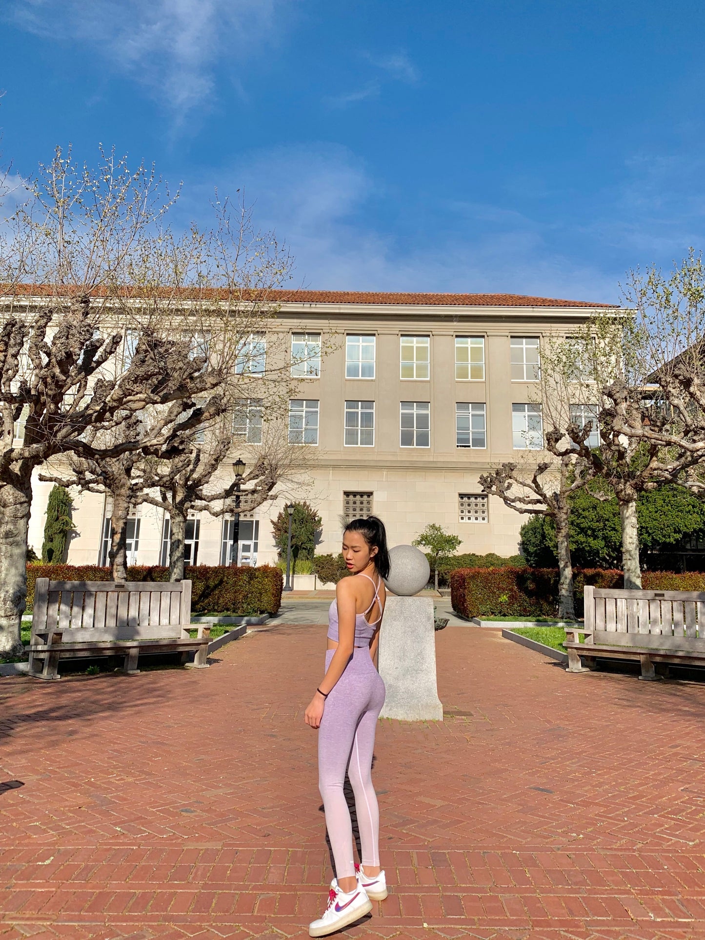 Halo Ombre Seamless Leggings - Lavender Purple