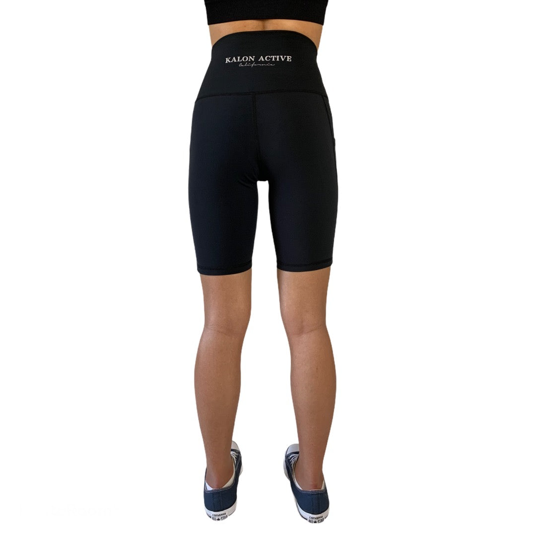Comfortable and stylish yoga biker compression shorts deliver a fashion statement for your daily casual wear. Biker shorts feature a high, slip-free, tummy-flattening waistband and chafe-free flatlock seaming.